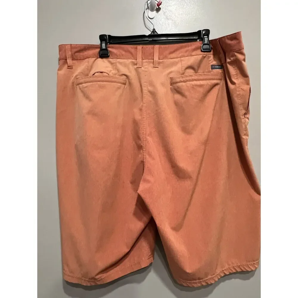 Cova Men’s Swim Surf n Turf Trunks Board Shorts Orange beach Size 40